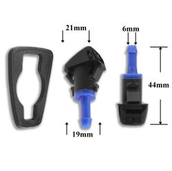 F326 Форсунка стеклоомывателя лобового стекла для Jeep F326 Форсунка стеклоомывателя лобового стекла для Jeep