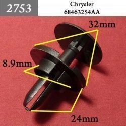 2753 Автокрепеж для GM, Chrysler, Dodge, Jeep 2753 Автокрепеж для GM, Chrysler, Dodge, Jeep