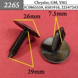 2265 Автокрепеж для GM, Chrysler, Dodge, Jeep, VAG 2265 Автокрепеж для GM, Chrysler, Dodge, Jeep, VAG