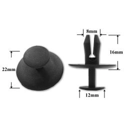 1554 Автокрепеж для Citroen, Peugeot 1554 Автокрепеж для Citroen, Peugeot