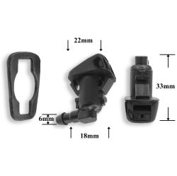 F287 Форсунка стеклоомывателя лобового стекла для Chrysler, Jeep F287 Форсунка стеклоомывателя лобового стекла для Chrysler, Jeep