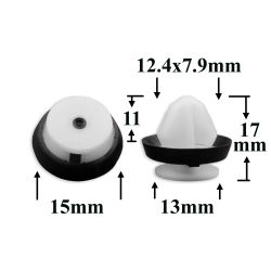 Клипса фигурная крепления отделки салона, обшивки дверей для Audi, Seat, Skoda, Volkswagen Клипса фигурная крепления отделки салона, обшивки дверей для Audi, Seat, Skoda, Volkswagen