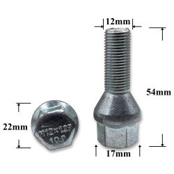 T0009 Болт колесный 3110 М12х28х1,25 T0009 Болт колесный 3110 М12х28х1,25