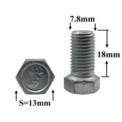 R0367 Болт М10х18х1,25 петли двери 2108 R0367 Болт М10х18х1,25 петли двери 2108