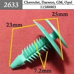 2633 Автокрепеж для GM, Chrysler, Dodge, Jeep 2633 Автокрепеж для GM, Chrysler, Dodge, Jeep