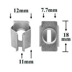Зажим металлический под фиксатор для Audi, Seat, Skoda, Volkswagen Зажим металлический под фиксатор для Audi, Seat, Skoda, Volkswagen
