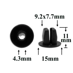 0758 Клипса под саморез Mitsubishi, Infiniti, Nissan, Toyota, Subaru 0758 Клипса под саморез Mitsubishi, Infiniti, Nissan, Toyota, Subaru