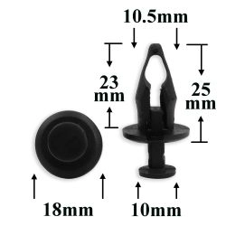 Пистон нажимной со штырьком для GM, Chrysler, Dodge, Jeep Пистон нажимной со штырьком для GM, Chrysler, Dodge, Jeep