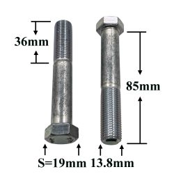 R0872 Болт М14х85х1,5 крышки задн.опоры двиг. R0872 Болт М14х85х1,5 крышки задн.опоры двиг.