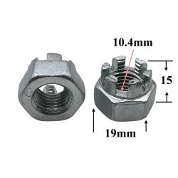 R4543 Гайка М12х1,5 корончатая, маятника 2101 R4543 Гайка М12х1,5 корончатая, маятника 2101