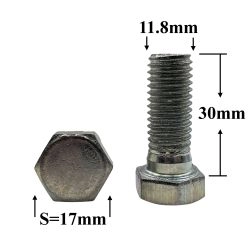 R0626 Болт М12х30х1,75 маятника "ВОЛГА" R0626 Болт М12х30х1,75 маятника "ВОЛГА"