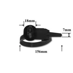 Хомут пластиковый с клипсой 7х156 мм крепления кабелей и проводов Хомут пластиковый с клипсой 7х156 мм крепления кабелей и проводов