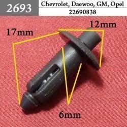 2693 Автокрепеж для GM, Chrysler, Dodge, Jeep 2693 Автокрепеж для GM, Chrysler, Dodge, Jeep