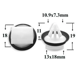 Клипса крепления передних и задних колёсных арок для Audi, Seat, Skoda, Volkswagen Клипса крепления передних и задних колёсных арок для Audi, Seat, Skoda, Volkswagen