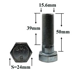 R0952 Болт М16х50х1,5 кронштейна заднего моста R0952 Болт М16х50х1,5 кронштейна заднего моста