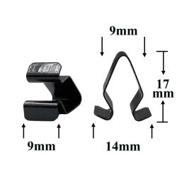 Зажим металлический 9x17 для Audi, Seat, Skoda, Volkswagen Зажим металлический 9x17 для Audi, Seat, Skoda, Volkswagen