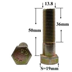 R0848 Болт М14х50х1,5 угольника лебедки ГАЗ-66 R0848 Болт М14х50х1,5 угольника лебедки ГАЗ-66