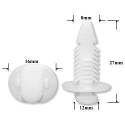 1654 Автокрепеж для GM, Chrysler, Dodge, Jeep