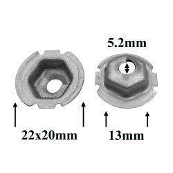 M2222 Гайка крепления кронштейна бампера для Volkswagen