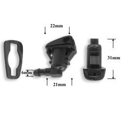 F283 Форсунка стеклоомывателя лобового стекла для Jeep