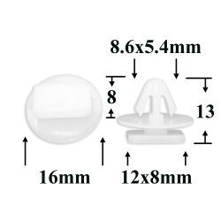 1766 Автокрепеж для GM, Chrysler, Dodge, Jeep