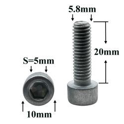 R1597 Винт М6х20 масляного насоса (внутр.шестигранник)