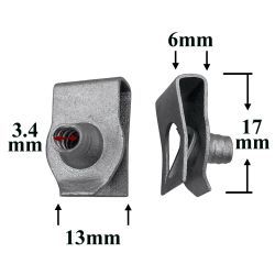 M2354 Скоба металлическая для Chevrolet, Chrysler, Daewoo, GM, Opel