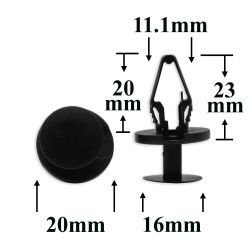 1677 Автокрепеж для GM, Chrysler, Dodge, Jeep