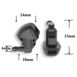 F284 Форсунка стеклоомывателя лобового стекла для Dodge, Jeep