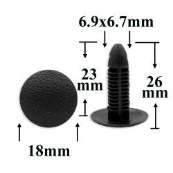 0749 Автокрепеж для Honda, Isuzu, Mitsubishi, Toyota, GM, Chrysler