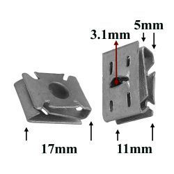 M2203 Зажим металлический для Audi, Seat, Skoda, Volkswagen