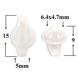 Клипса - фиксатор, дверной уплотнитель для Acura, Honda, Lexus, Toyota