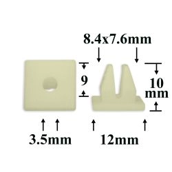 1767 Клипса под саморез Hyundai, Kia