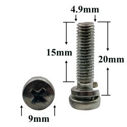 R1542 Винт М5х20 карбюратора с гровером