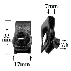 Скоба металлическая под болт для Chevrolet, Chrysler, Daewoo, Dodge, Ford, GM, Jeep