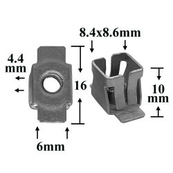 Скоба металлическая под болт для Chevrolet, Daewoo, GM, Opel, Chrysler, Dodge, Jeep