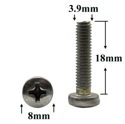 R1509 Винт М4х18 с цилиндр. головкой и крест.шлицем