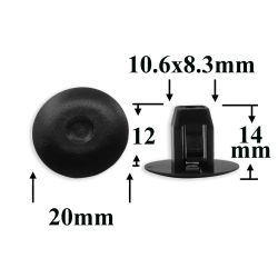 1288 Автокрепеж для Acura, Honda