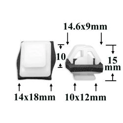 1653 Автокрепеж для Hyundai, Kia