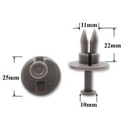 Пистон распорный с нажимным штырьком для GM, Chrysler, Dodge, Jeep