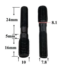 R2496 Шпилька М8/М10х38х1,25 ремонтная коллектора 406