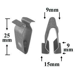 M2186 Скоба металлическая на Audi, Seat, Skoda, Volkswagen