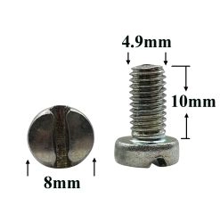 R1531 Винт М5х10 плоская гол. (прямой шлиц)