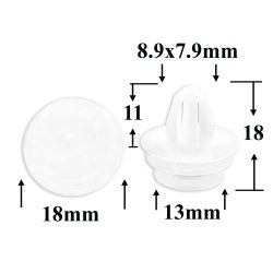 Клипса крепления обшивки, кузова, подкрылка для Infiniti, Nissan